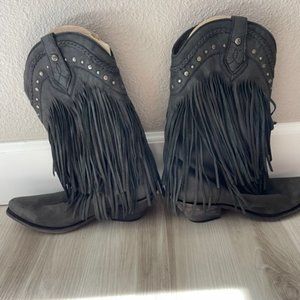 Size 9 Liberty Black Cowboy Boots LB71124